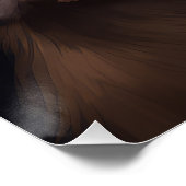 Shetland Sheepdog Kerstman Feestelijke Kerstmis Perfect Poster (Hoek)