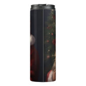 Shetland Sheepdog Kerstman Festive Kerstmis Thermosbeker (Achterkant)