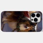 Shetland Sheepdog Kerstmis Feestelijk Seizoen Case-Mate iPhone Case (Achterkant (horizontaal))