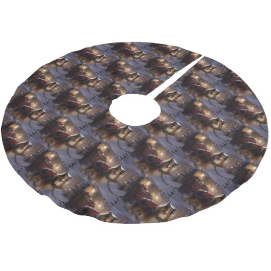 Shetland Sheepdog Kerstmis Feestelijk Seizoen Kerstboom Rok (Gekanteld)