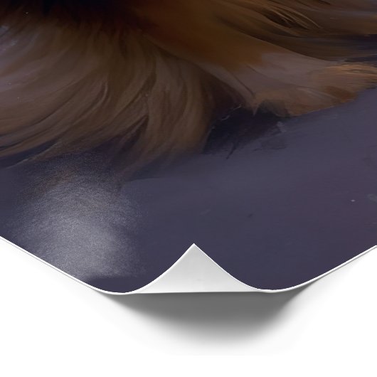 Shetland Sheepdog Kerstmis Feestelijk Seizoen Perfect Poster (Hoek)