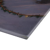 Shetland Sheepdog Kerstmis Feestelijk Seizoen Snijplank (Hoek)