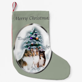 Shetland Sheepdog Kerstmis Kleine Kerstsok