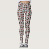 Shetland Sheepdog Kerstmis Leggings (Voorkant)