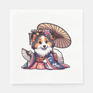 Shetland Sheepdog Kimono Servet
