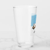 Shetland Sheepdog Laat het Sneeuw Vakantie Custom Glas (Rechts)