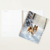 Shetland Sheepdog Laat het sneeuwen Kerstmis Planner (Display)