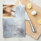 Shetland Sheepdog Laat het sneeuwen Kerstmis Theedoek (Quarter Fold)