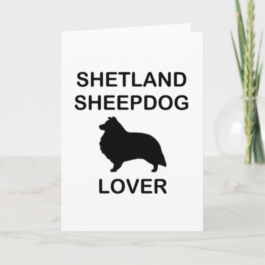 Shetland Sheepdog Liefhebber Kaart (Voorkant)