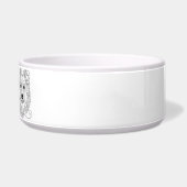 Shetland Sheepdog Line Art personalized bowl Voerbakje (Rechts)