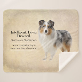 Shetland Sheepdog Loyalty and Quiet Devotion Sherpa Deken