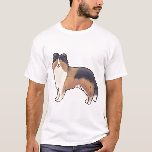 Shetland Sheepdog Magic T-shirt (Voorkant)