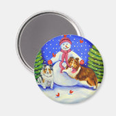 Shetland Sheepdog Magnet (Voorkant / Achterkant)