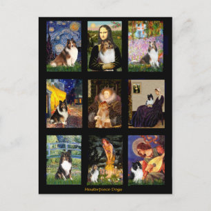 Shetland Sheepdog meesterwerk Composiet Briefkaart