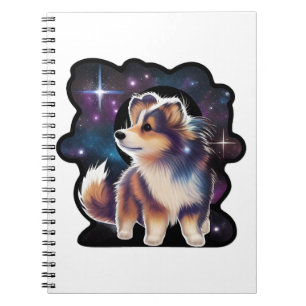 Shetland Sheepdog-melkwegstelsel Notitieboek