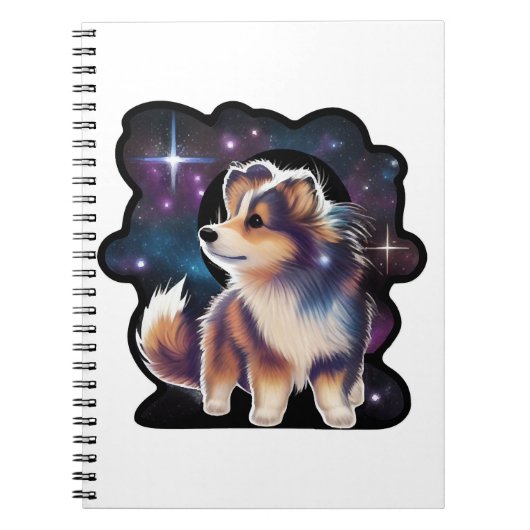 Shetland Sheepdog-melkwegstelsel Notitieboek (Voorkant)