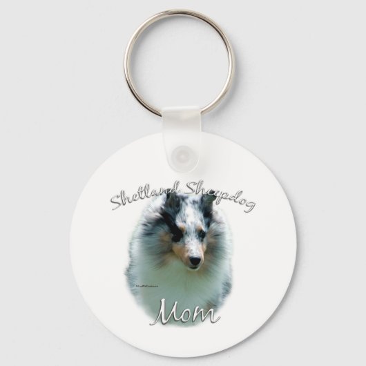 Shetland Sheepdog (merle) Moeder 2 Sleutelhanger (Voorkant)