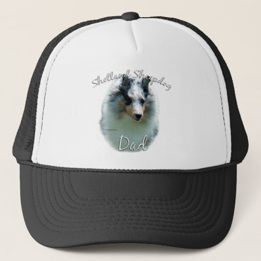 Shetland Sheepdog (merle) Papa 2 Trucker Pet (Voorkant)