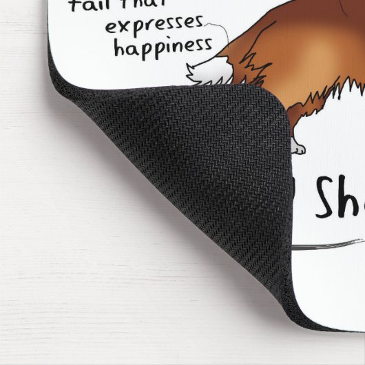 Shetland Sheepdog mousepad Muismat (Hoek)