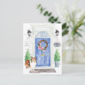 Shetland Sheepdog Moving Announcement Briefkaart (Staand voorkant)