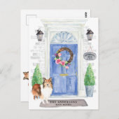 Shetland Sheepdog Moving Announcement Briefkaart (Voorkant / Achterkant)