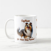 Shetland Sheepdog - Naam hond toevoegen, tekst wij Koffiemok (Links)