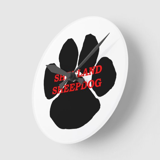 Shetland Sheepdog Name Paw Ronde Klok (Hoek)