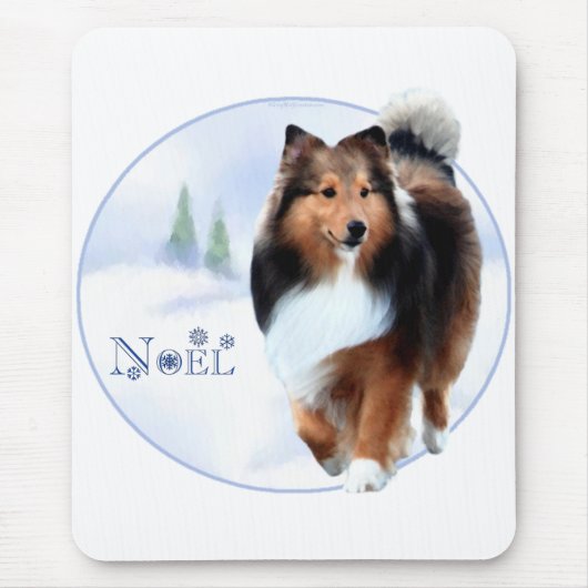 Shetland Sheepdog Noel Muismat (Voorkant)