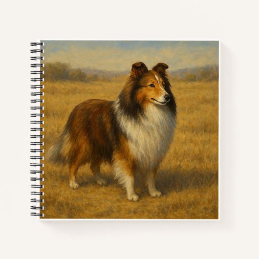 Shetland Sheepdog Notitieboek (Voorkant)