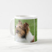 Shetland Sheepdog op mok (Voorkant links)