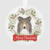 Shetland Sheepdog Ornament (achterkant)