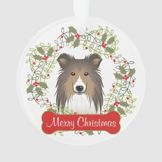 Shetland Sheepdog  Ornament (achterkant)