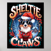 Shetland Sheepdog Owner Costume Sheltie Claws Chri Poster (Voorkant)