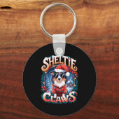 Shetland Sheepdog Owner Costume Sheltie Claws Chri Sleutelhanger (Voorkant)