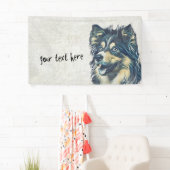 Shetland Sheepdog Painting Custom Banner (Insitu)