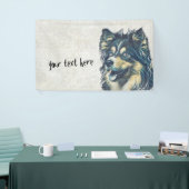 Shetland Sheepdog Painting Custom Banner (Beurs)