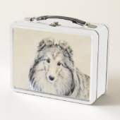 Shetland Sheepdog Painting - Cute Original Dog Art (Voorkant)