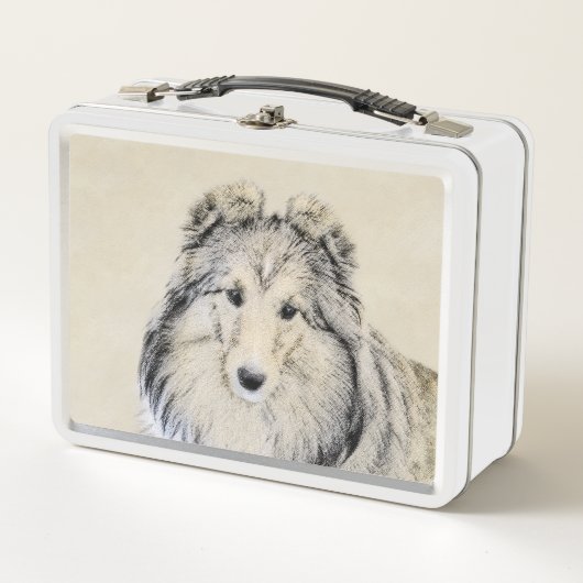 Shetland Sheepdog Painting - Cute Original Dog Art (Voorkant)