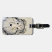 Shetland Sheepdog Painting - Cute Original Dog Art Bagagelabel (Voorkant horizontaal)