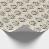 Shetland Sheepdog Painting - Cute Original Dog Art Cadeaupapier (Hoek)