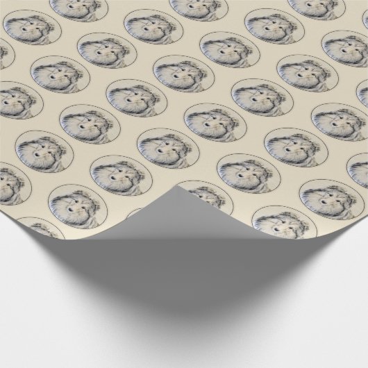 Shetland Sheepdog Painting - Cute Original Dog Art Cadeaupapier (Hoek)