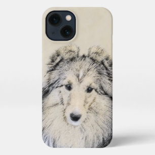Shetland Sheepdog Painting - Cute Original Dog Art iPhone 13 Hoesje