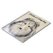 Shetland Sheepdog Painting - Cute Original Dog Art Notitieboek (Linkerzijde)