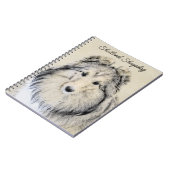 Shetland Sheepdog Painting - Cute Original Dog Art Notitieboek (Linkerzijde)
