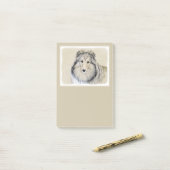 Shetland Sheepdog Painting - Cute Original Dog Art Post-it® Notes (Op bureau)