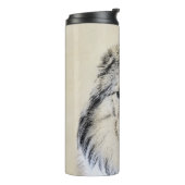 Shetland Sheepdog Painting - Cute Original Dog Art Thermosbeker (Gedraaid links)