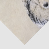 Shetland Sheepdog Painting - Cute Original Dog Art Tissuepapier (Detail)