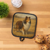 Shetland Sheepdog Pannenlap (Top down)