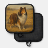 Shetland Sheepdog Pannenlap (Voorkant / Achterkant)