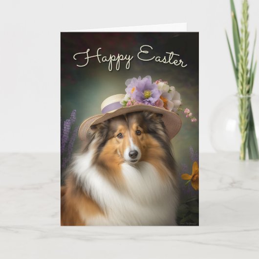 Shetland Sheepdog Pasen Kaart (Voorkant)